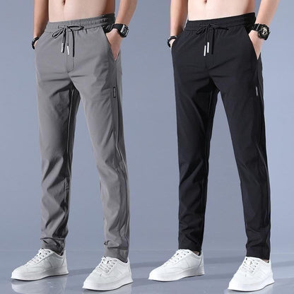 Combo of 2 Men's Sports Regular Fit Lycra Track Pant with Two Side Pockets ( Black + Grey )Buy 1 Get 1 Free