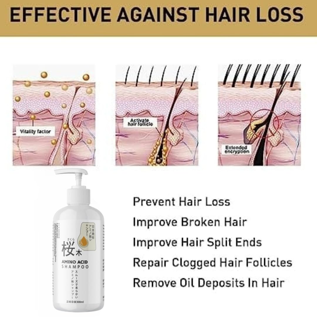 Sakura hair growth shampoo (Buy 1 Get 1 Free )